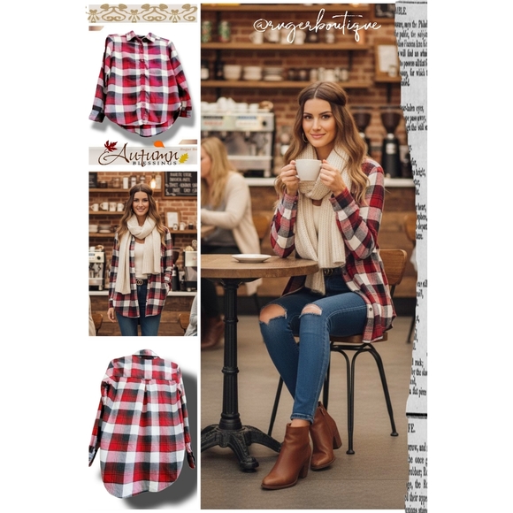 🌿American Eagle Outfitters Women's XS Plaid Flannel Shirt - Cozy & Stylish - Picture 6 of 8